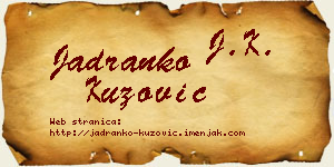 Jadranko Kuzović vizit kartica